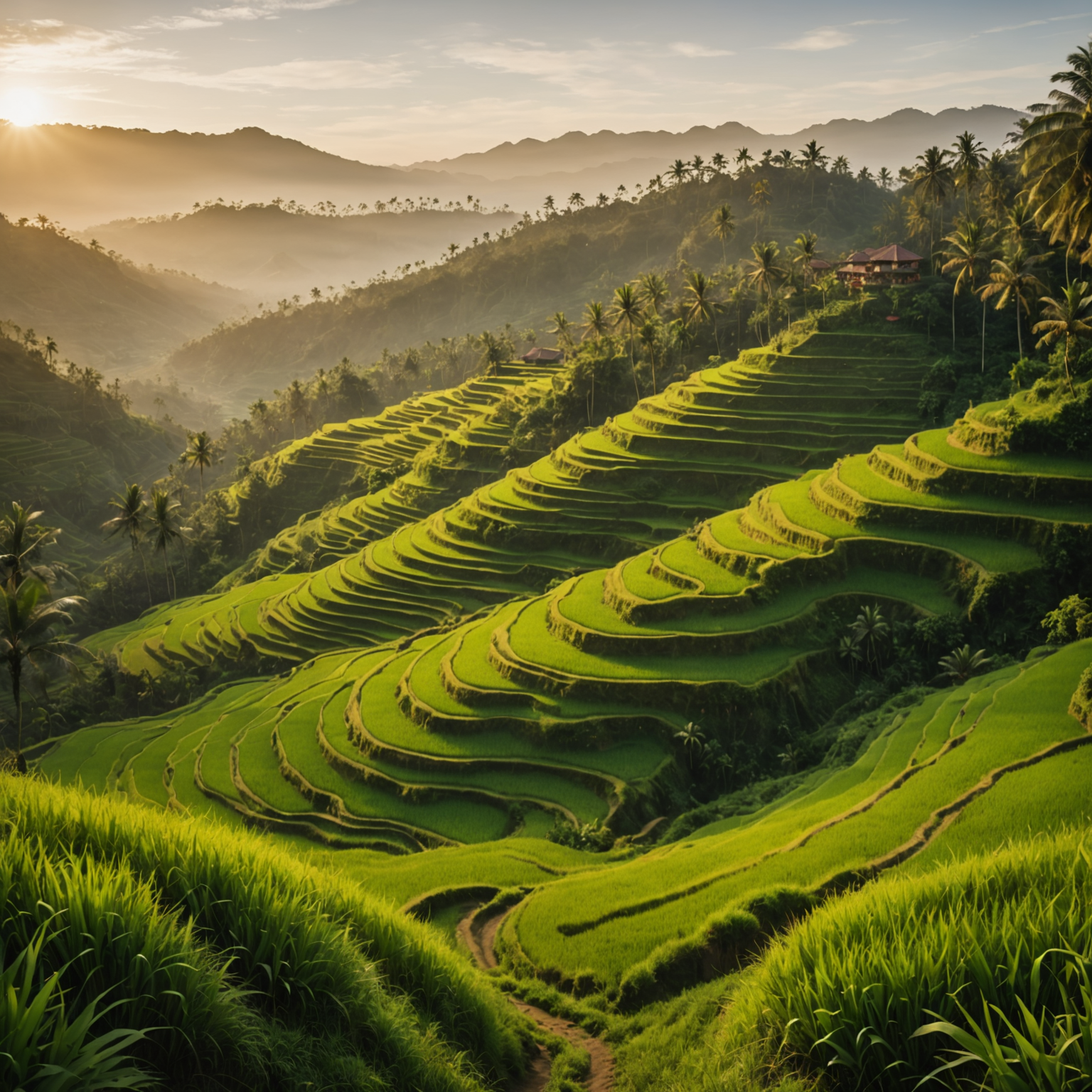 Subak rice paddy walk — Campuhan Ridge